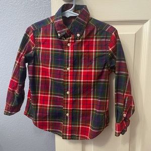Lot of 4 Ralph Lauren 3T long sleeves and polo shirts